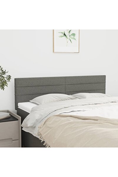 Concept Tăblii de pat, 2 buc., gri închis, 72x5x78/88 cm, textil