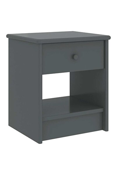 Concept Noptieră, gri închis, 35 x 30 x 40 cm, lemn masiv pin