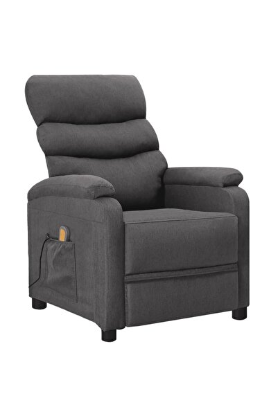 Concept Πτυσσόμενη πολυθρόνα μασάζ, σκούρο γκρι, ύφασμα