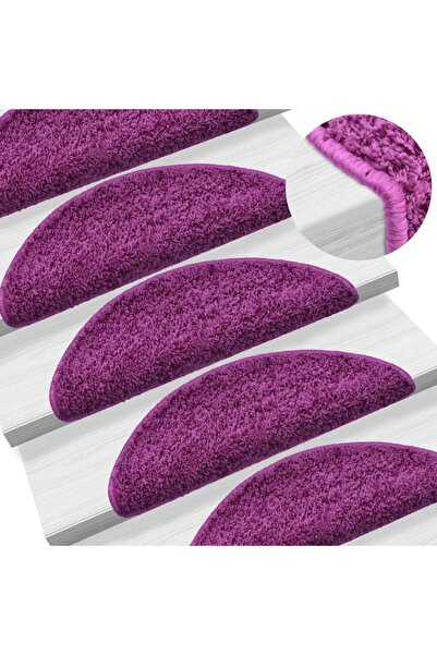Concept Covor pentru trepte scări, 15 buc., violet, 65x25 cm
