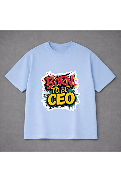 VODEXA Unisex Oversized T-Shirt Born Ceo Printed 100% Cotton Tee Shirt Comfor...