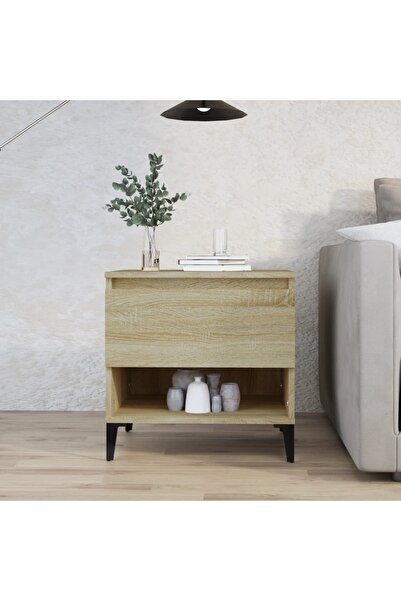 Concept Βοηθητικό τραπεζάκι, δρυς sonoma, 50x46x50 cm, σύνθετο ξύλο