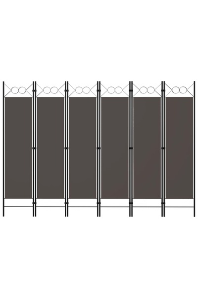Concept Paravan de cameră cu 6 panouri, antracit, 240 x 180 cm