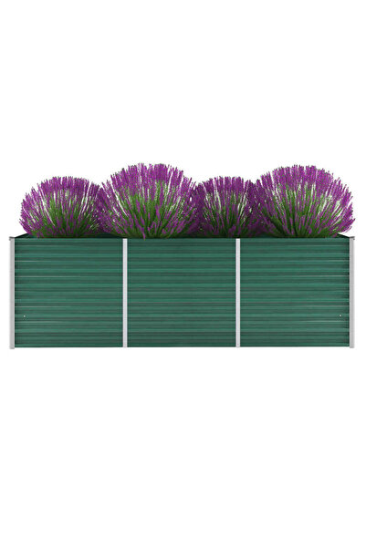 Concept Strat înălțat de grădină, verde, 240x80x77 cm, oțel galvanizat