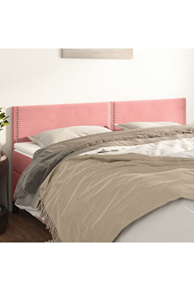 Concept Tăblii de pat, 2 buc, roz, 100x5x78/88 cm, catifea