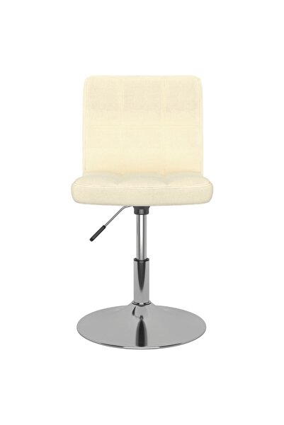 Concept Scaun de bucătărie pivotant, crem, material textil