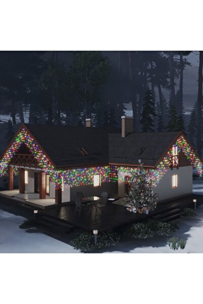 Concept Lumini de perdea tip gheață 400 LED-uri colorate 8 funcții 10 m