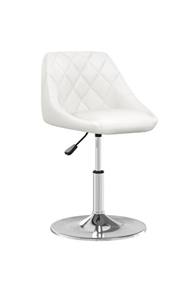 Concept Σκαμπό μπαρ, λευκό, οικολογικό Δερμάτινο