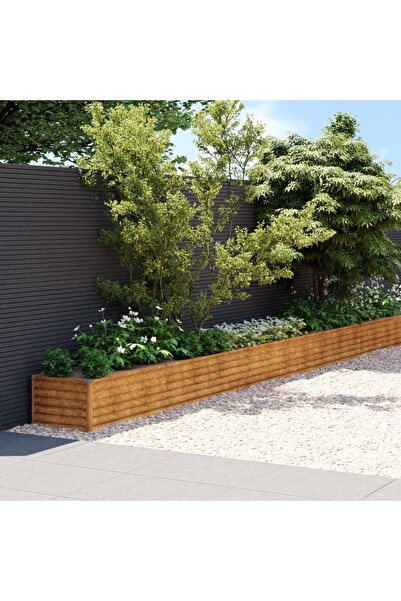 Concept Υπερυψωμένο παρτέρι κήπου, 770x50x36 cm, ατσάλι Corten