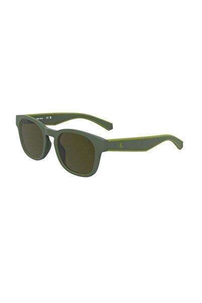Calvin Klein Jeans Ckj 25300S 309 47 Children's Square Green Bone Sunglasses