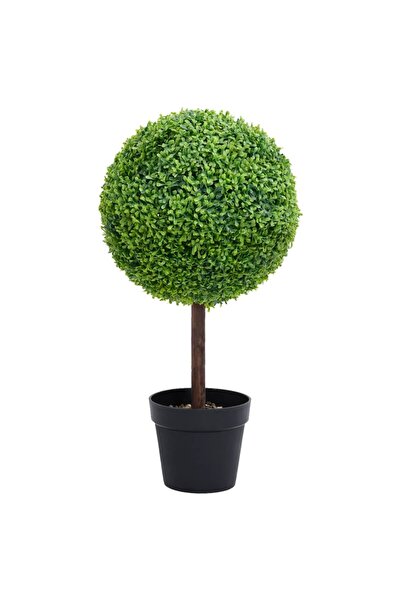 Concept Τεχνητό φυτό πύξου με γλάστρα, πράσινο, 71cm, σε σχήμα μπάλας