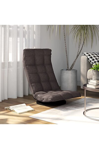 Concept Περιστρεφόμενη καρέκλα δαπέδου, γκρι-μπεζ, ύφασμα