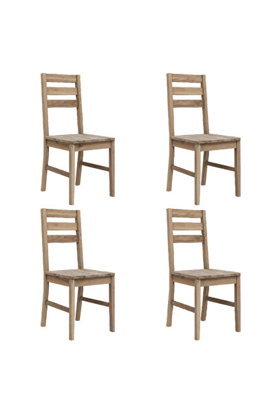 Concept Scaune de bucătărie, 4 buc., lemn masiv de acacia