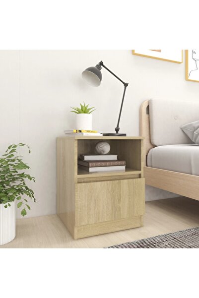 Concept Bedside table, Sonoma oak, 40x40x50 cm, chipboard