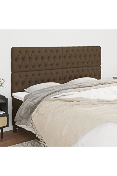 Concept Κομοδίνα, 4 τεμάχια, σκούρο καφέ, 90x7x78/88 cm, ύφασμα