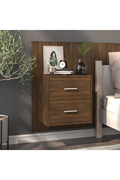 Concept Noptieră de perete,stejar maro, lemn prelucrat