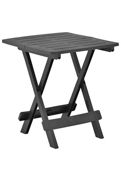 Concept Πτυσσόμενο τραπέζι κήπου, ανθρακί, 45 x 43 x 50 cm, πλαστικό