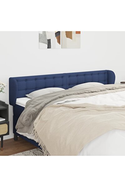 Concept Κεφαλάρι κρεβατιού με φτερά, μπλε, ύφασμα 183x23x78/88 cm