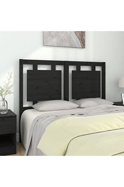 Concept Κομοδίνο, μαύρο, 125,5x4x100 cm, μασίφ ξύλο πεύκου