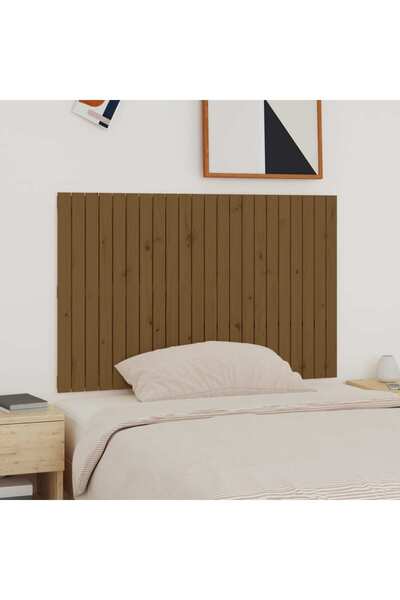 Concept Tăblie de pat pentru perete, maro miere, 140x3x90 cm, lemn pin