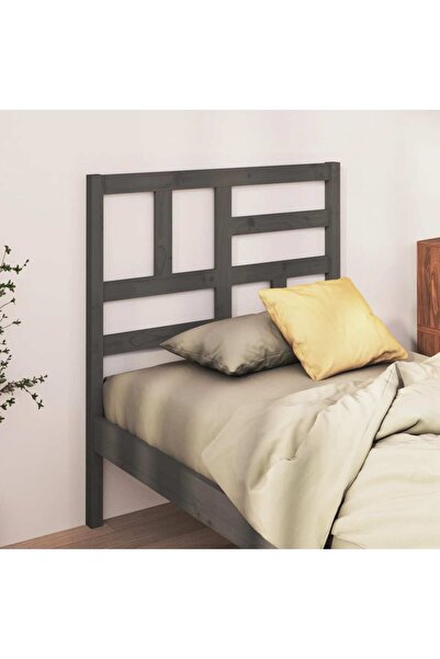 Concept Tăblie de pat, gri, 81x4x104 cm, lemn masiv de pin