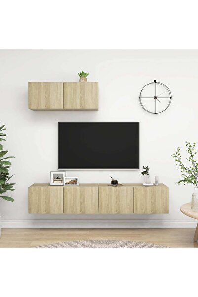 Concept Comode TV, 3 piese, stejar sonoma, PAL