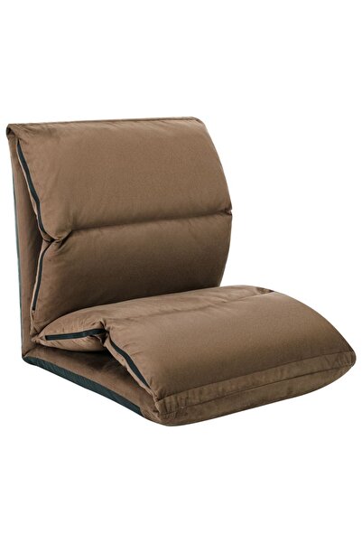 Concept Πτυσσόμενη καρέκλα δαπέδου, γκρι-μπεζ, μικροΐνες