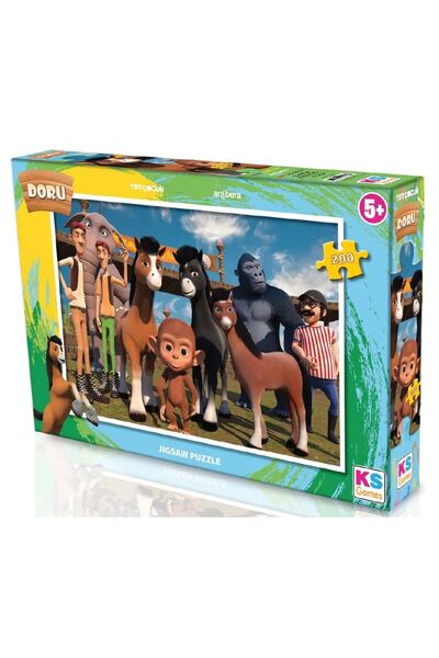 Ks Games 200 Parçalık TRT Doru Çocuk Puzzle - Kız ve Erkek Çocuk