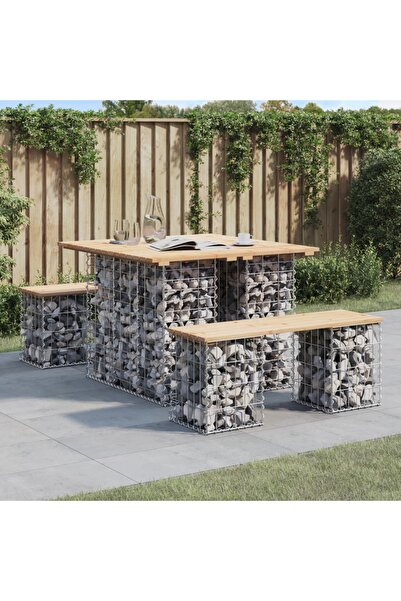 Concept Παγκάκι κήπου, σχέδιο γκαζόν, 100x102x72cm, μασίφ ξύλο πεύκου