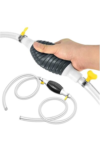 Grandia Manual liquid transfer pump with flexible hose, for fuel and water