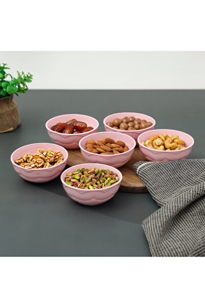 ROYALFORD 6pcs Snack Bowls Set RF11298 Round Plastic bowl Assorted Colors