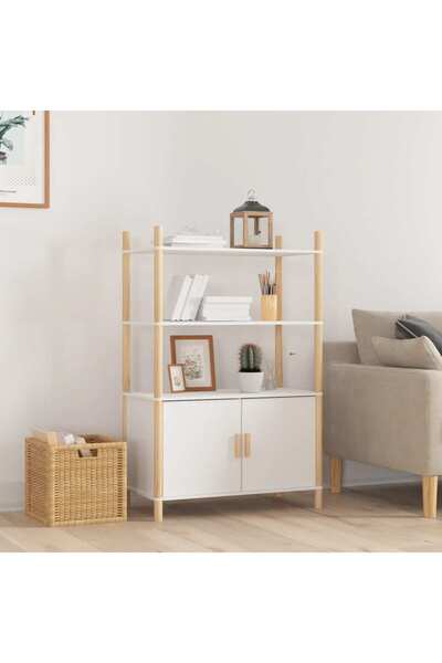 Concept Ψηλό ντουλάπι, λευκό, 80x40x121, cm επεξεργασμένο ξύλο