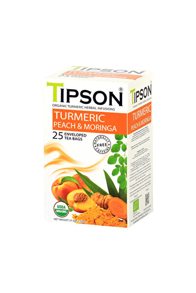 Tipson Tea - Turmeric & Peach Moringa (25 sachets)