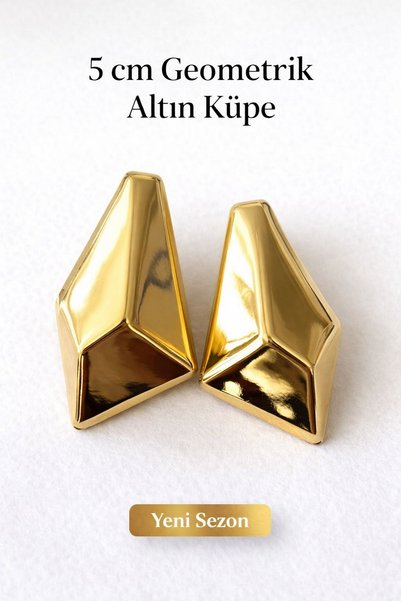 DEMOKAN Women's Earrings Metal Look Geometric Tarnish Resistant Earrings