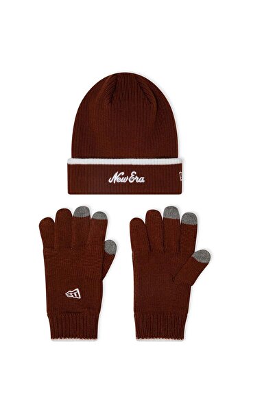 NEW ERA Set of gloves and hat