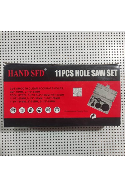 Hand Sfd Panç Seti 11 Parça Ahşap Duvar Buat Alçıpan Kartonpiyer Delme Adaptö...
