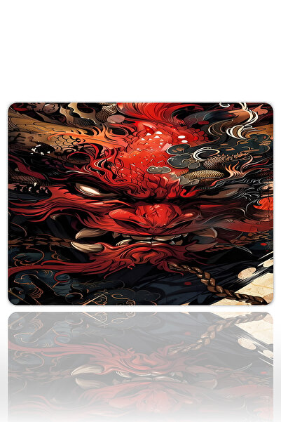 urzuva Inferno Dragon Gaming Oyuncu XXL Mouse Pad Kaydırmaz Dikişli Mousepad ...