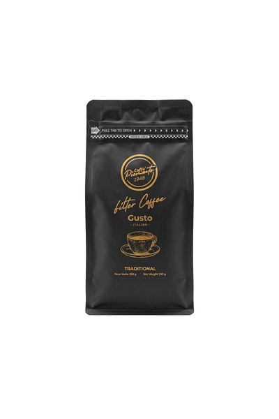 Caffe Piemonte Gusto Italian Dark Roast Filter Coffee 250Gr