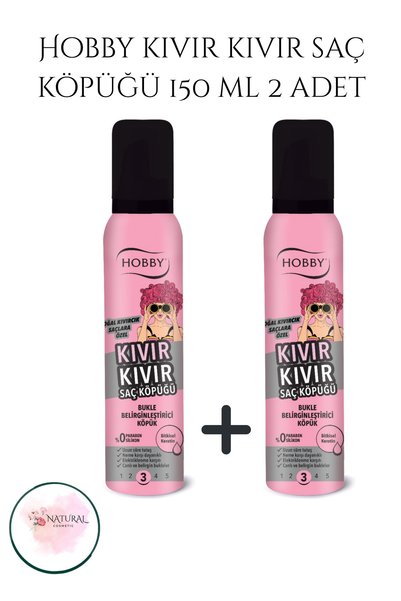 Hobby Kıvır Kıvır Saç Köpüğü 150 ml (2 adet)