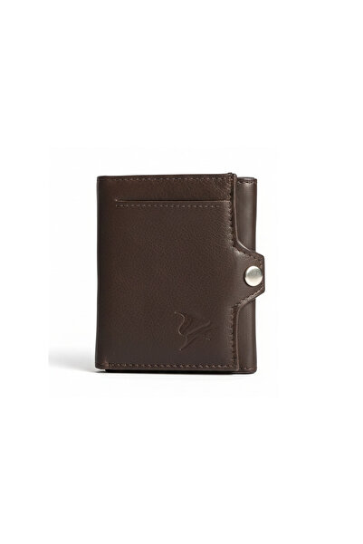 Lacoz Trifold Genuine Leather Wallet with RFID Protection for Men