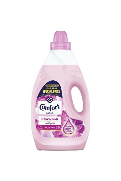 Comfort Fabric Softener Flora Soft, Long-Lasting Fresh Floral Fragrance, 2.9L
