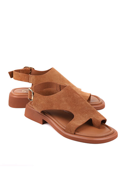 stato Marea Genuine Leather Suede Textured Women Sandals
