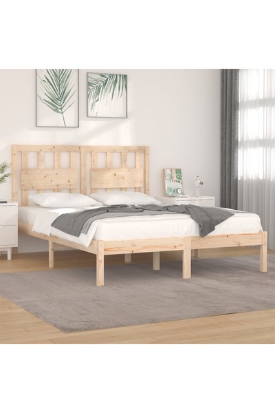 Concept Σκελετός κρεβατιού, 200x200 εκ., μασίφ ξύλο πεύκου