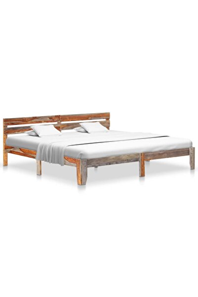 Concept Cadru de pat, 200 x 200 cm, lemn masiv de sheesham