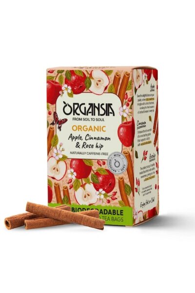 ORGANSIA - Organic Tea with Apple, Cinnamon and Rosehips, 18 Bags