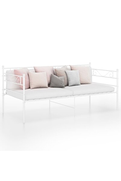 Concept Σκελετός καναπέ-κρεβάτι, λευκό, 90x200 cm, μεταλλικός