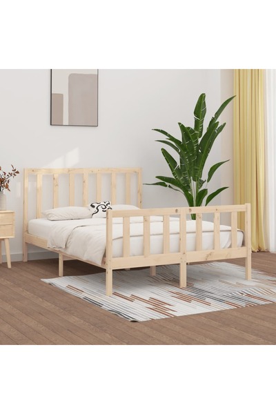 Concept Σκελετός κρεβατιού, 140x190 εκ., μασίφ ξύλο