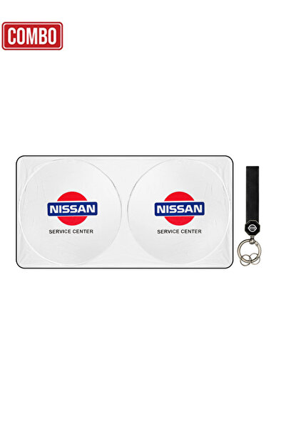 Nissan مظلة شمسية للسيارة مع سلسلة مفاتيح ، غطاء زجاج أمامي مانع للأشعة فوق ا...
