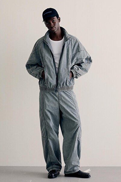 Bershka Süper baggy fit teknik pantolon
