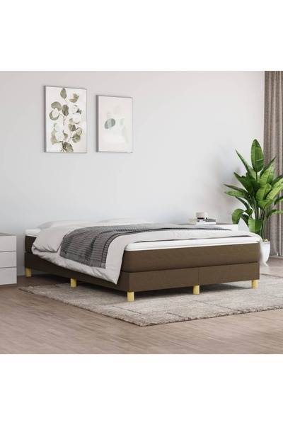 Concept Cadru de pat box spring, maro închis, 140x200 cm, textil